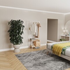 Вешалка напольная гардеробная металлическая белая ЗМИ Алабама 22 - фото 3