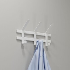 Вешалка настенная металлическая 3 крючка белая ЗМИ Торонто 3 - фото 3
