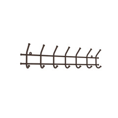 Изображение товара Вешалка настенная металлическая 7 крючков коричневая ЗМИ Норма 7