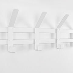 Вешалка настенная с полкой металлическая 5 крючков белая ЗМИ Торонто 21 - фото 6
