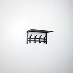 Вешалка настенная с полкой металлическая 4 крючка черная ЗМИ Торонто 11 - фото 5