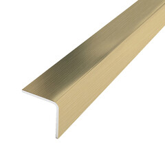 Изображение товара Уголок для плитки матовый прямой наружный нержавеющая сталь 2700х15х15 мм шампань