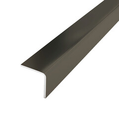 Изображение товара Уголок для плитки полированный прямой наружный нержавеющая сталь 2700х15х15 мм графит зеркальный