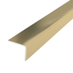 Уголок для плитки матовый прямой наружный нержавеющая сталь 2700х10х10 мм шампань - фото 1