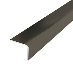 Изображение товара Уголок для плитки полированный прямой наружный нержавеющая сталь 2700х10х10 мм графит зеркальный