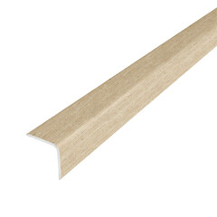 Уголок для плитки ламинированный скошенный край алюминиевый 2700х20х20 мм дуб кентерберри - фото 1