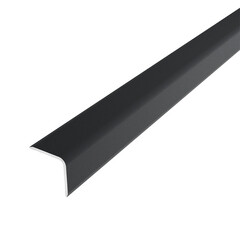 Изображение товара Уголок для плитки матовый скошенный край алюминиевый 2700х20х20 мм муар темно-серый