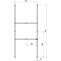 Каркас для ванны акриловой Ollie/Monck 180х80 см (03ол1880) - фото 2