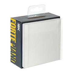 Выключатель IEK Forte&Piano FP212 одноклавишный встраиваемый белый перекрестный (FP-V13-0-10-1-K01) - фото 2