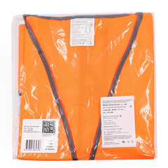 Жилет сигнальный светоотражающий Спрут 52-54 (XL) рост 170-188 см оранжевый - фото 3