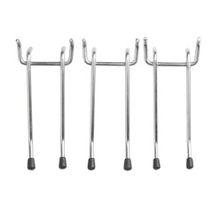 Держатель для перфорированных панелей двойной металл 50х65х100 мм (3 шт.) - фото 7