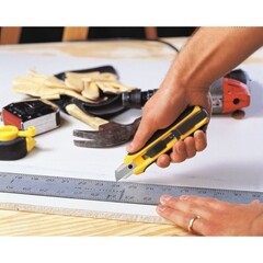 Нож Olfa UTC-1 17,5 мм с выдвижным трапецевидным лезвием пластиковый корпус с автофиксатором - фото 3