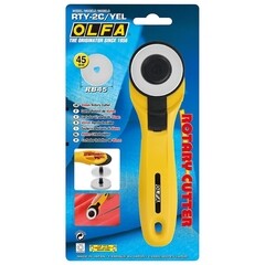 Нож Olfa RTY-2C/YEL с круговым лезвием пластиковый корпус - фото 2