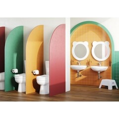 Зеркало фигурное мишка 48х48 см Акватон Каспер белое (1.A283.3.02C.RE2.0) - фото 7