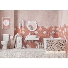 Зеркало фигурное мишка 48х48 см Акватон Каспер белое (1.A283.3.02C.RE2.0) - фото 6