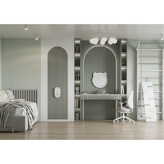 Зеркало фигурное мишка 48х48 см Акватон Каспер белое (1.A283.3.02C.RE2.0) - фото 4