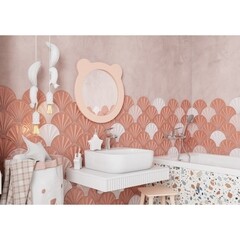 Зеркало фигурное мишка 48х48 см Акватон Каспер розовое (1.A283.3.02C.R1E.0) - фото 9