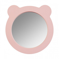 Изображение товара Зеркало фигурное мишка 48х48 см Акватон Каспер розовое (1.A283.3.02C.R1E.0)