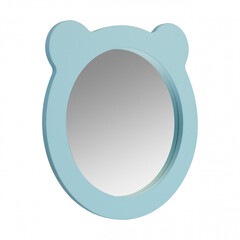 Зеркало фигурное мишка 48х48 см Акватон Каспер голубое (1.A283.3.02C.R0E.0) - фото 6