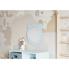 Зеркало фигурное мишка 48х48 см Акватон Каспер голубое (1.A283.3.02C.R0E.0) - фото 5