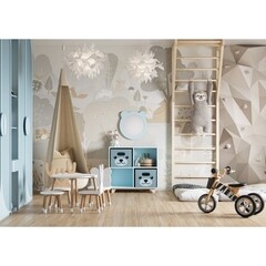 Зеркало фигурное мишка 48х48 см Акватон Каспер голубое (1.A283.3.02C.R0E.0) - фото 3