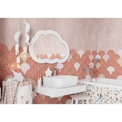 Зеркало фигурное облако 77,5х52,2 см Акватон Каспер (1.A283.6.02C.RE2.0) - фото 7