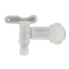 Кран садовый 3/4 для бочки Профитт пластиковый быстросъемный (177318) - фото 1