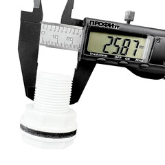 Переходник для врезки в бочку 3/4 Профитт пластиковый (0340166-RCS) - фото 4