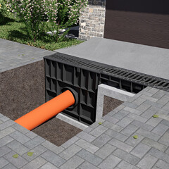 Пескоуловитель для лотка водоотводного пластиковый 500х160х420 мм Gidrolica (808) - фото 5