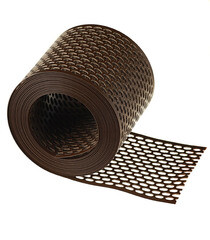 Лента вентиляционная карнизная 100х5000 мм Grand Line коричневая - фото 1