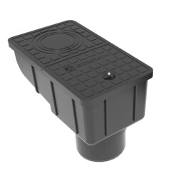 Трап вертикальный DN110 для пешеходных зон пластиковый 300х166х200 мм Gidrolica (28136) - фото 7