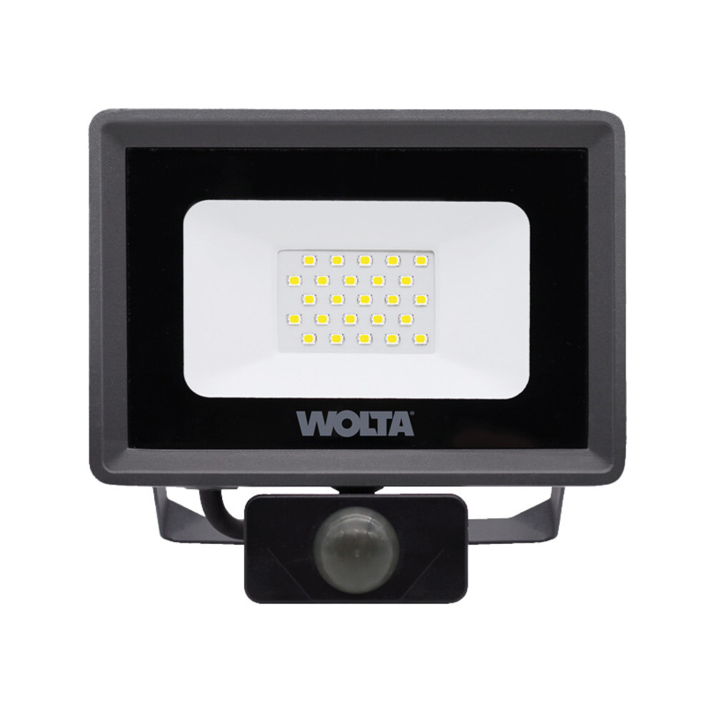 

Прожектор светодиодный Wolta WFL 5700К 20 Вт IP65 с датчиком серый