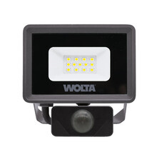 Прожектор светодиодный Wolta WFL 5700К 10 Вт IP65 с датчиком серый