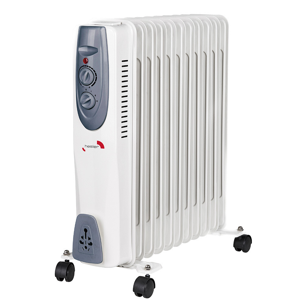 Изображение товара Масляный обогреватель Hesler 2500 Вт 11 секций для дома и дачи