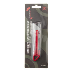 Нож строительный Hesler 19 мм с трапециевидным выдвижным лезвием пластиковый корпус - фото 2