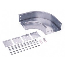 Угол для лотка горизонтальный 90° DKC 100х100 мм с креплением (36041K/36041KDIY)