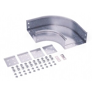 Угол для лотка горизонтальный 90° DKC 300х100 мм с креплением (36044K/36044KDIY)