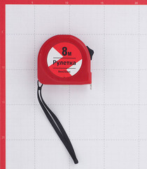 Рулетка с фиксатором 8 м x 25 мм - фото 3