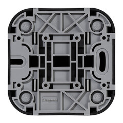 Выключатель Legrand Quteo двухклавишный накладной черный (782474) - фото 3