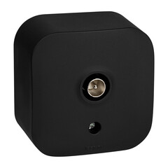 Розетка телевизионная Legrand Quteo накладная черная (782478) - фото 1