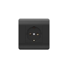 Изображение товара Розетка Chint NEW3-E встраиваемая черная со шторками (431484)