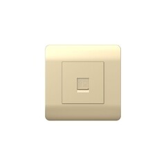 Изображение товара Розетка компьютерная Chint NEW3-E встраиваемая шампань RJ45 (431416)