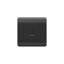 Розетка компьютерная Chint NEW3-E встраиваемая черная RJ45 (431490)