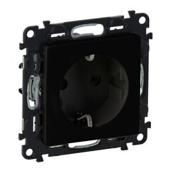 Изображение товара Розетка Legrand Valena Life встраиваемая антрацит со шторками (756320)