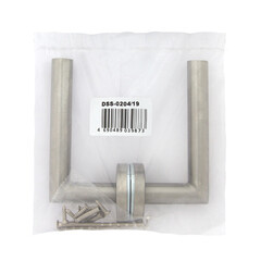 Ручка дверная Fuaro DSS-0204-19 для противопожарной двери круглая розетка нержавеющая сталь (43135) - фото 3