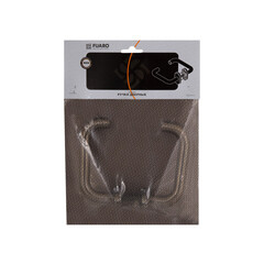 Ручка дверная Fuaro DSS-0203P-19 для противопожарной двери овальная розетка нержавеющая сталь (35693) - фото 3