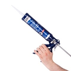 Герметик силиконовый нейтральный Quelyd белый 280 мл - фото 4