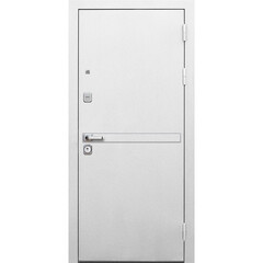 Дверь входная Ferroni 9СМ правая белая шагрень - эмалит белый с зеркалом 960х2050 мм - фото 5