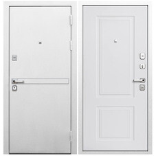 Дверь входная Ferroni 9СМ правая белая шагрень - эмалит белый 960х2050 мм