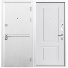 Дверь входная Ferroni 9СМ правая белая шагрень - эмалит белый 960х2050 мм - фото 1